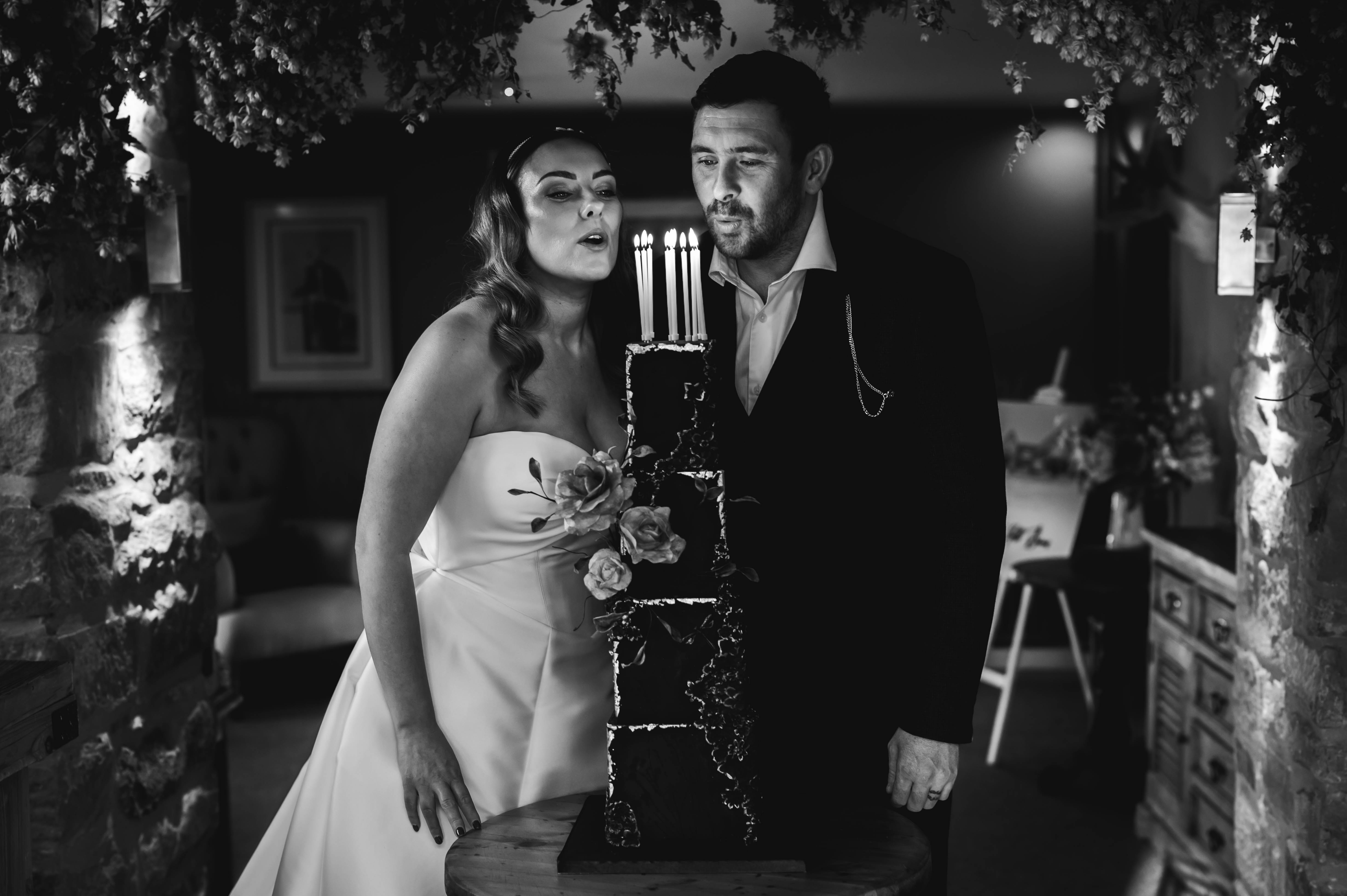 Elegant wedding couple