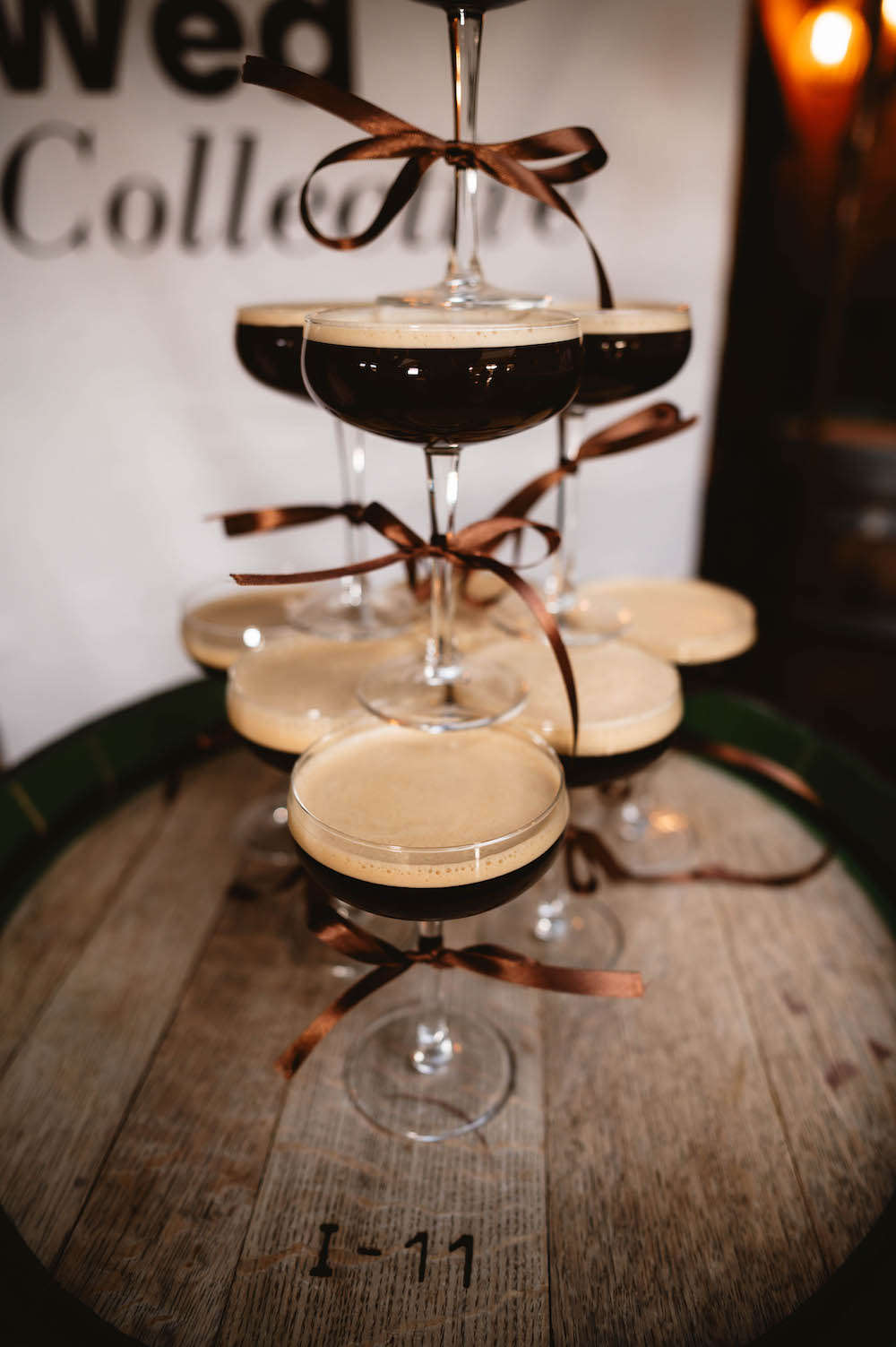Elegant wedding cocktails
